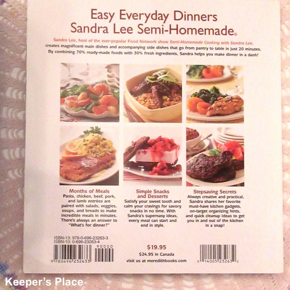 Sandra Lee Semi-Homemade 20 Minute Meals Cookbook - Picture 3 of 7